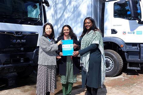 UNICEF and Gavi hand over refrigerated trucks to the Government of Nepal