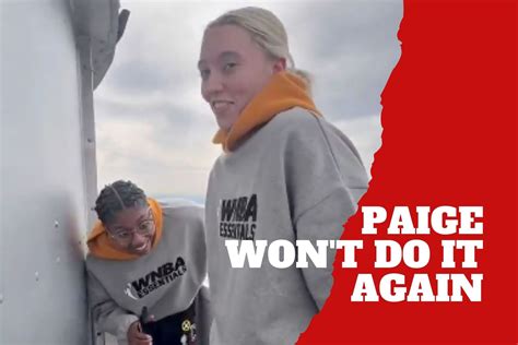 Paige Bueckers legs tremble from vertigo atop the Empire State during ...