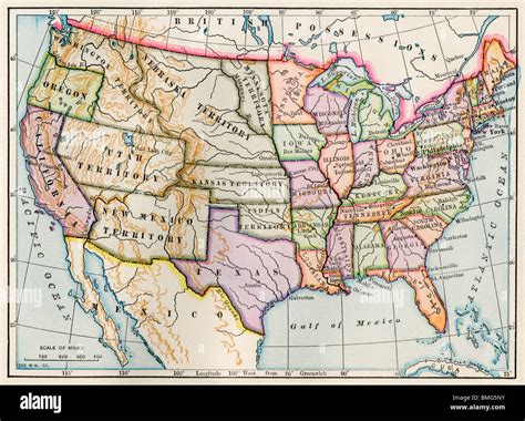 United states map 1860 hi-res stock photography and images - Alamy