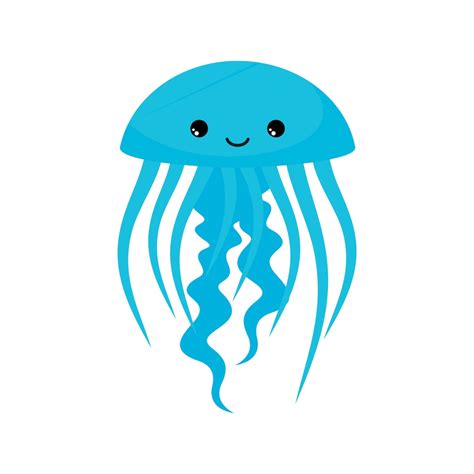 Jellyfish single clipart. Jellyfish graphic. Sea animals | Etsy