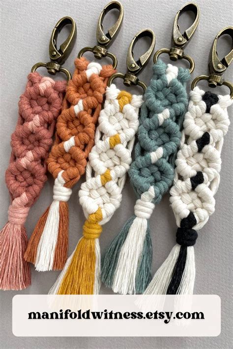 Image result for How to Make Macrame Keychains