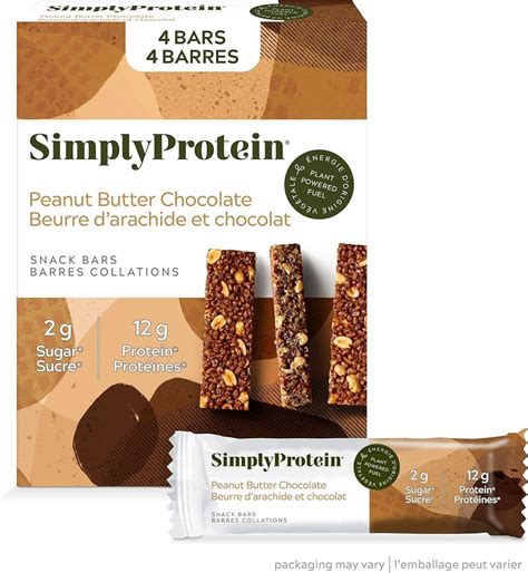 Simply Protein - Peanut Butter Chocolate Crispy Bars - Plant Based ...