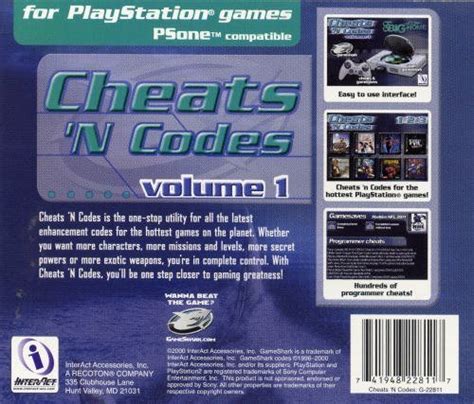 INTERACT ACCESSORIES Cheats 'N Codes CD - PlayStation : Amazon.in ...