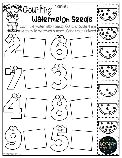 Summer Worksheets for Transitional Kindergarten | Math activities ...