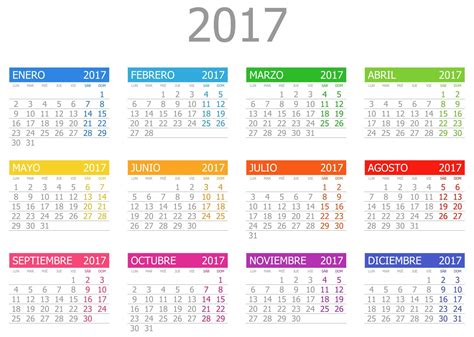 Calendario 2017 para imprimir: 6 meses listos