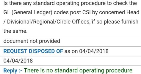 TCS Reply for SOP of GL codes in CSI - PoTools Blog - Official Blog of ...