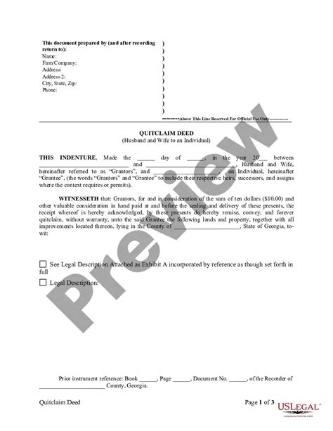 Quitclaim Deed Wife With Power Of Attorney | US Legal Forms
