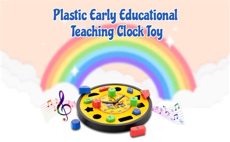 Buy ZUDO TOYS ZUDO Plastic Early Educational Teaching Clock Toy - Time ...