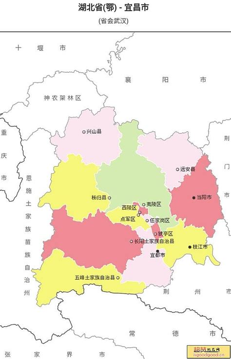 宜昌市5区3市5县，城区面积排名，最大县城沿长江建设，呈一字形_地区