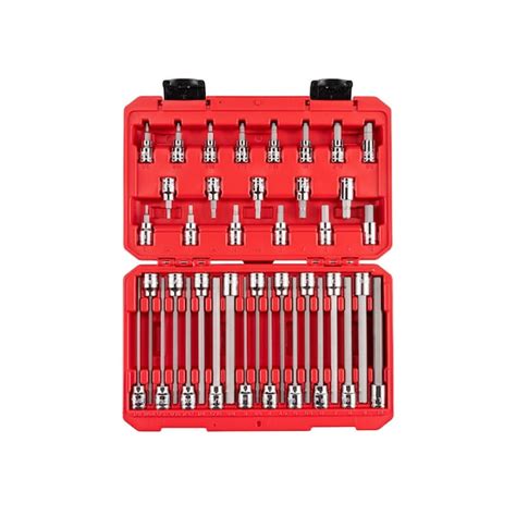 Tekton 3/8 in Drive Socket Bit Set, SAE/Metric, 38 pcs SHB91316 | Zoro