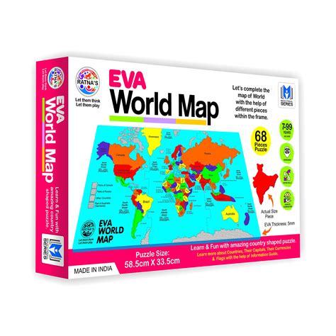 Buy RATNA'S EVA World Jumbo Floor Puzzle with Information Booklet ...