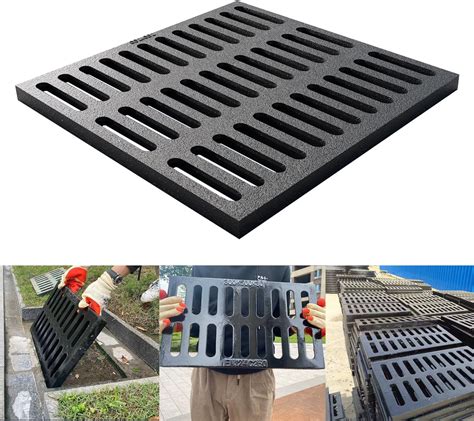 Cast Iron Drain Grate, 24 * 24in Heavy Duty Outdoor Drain Cover, B125 ...