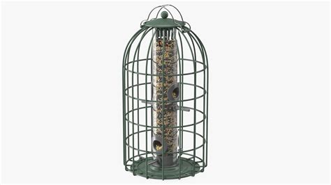 Caged Bird Feeder with Seeds 3D Model $39 - .obj .lxo .ma .max .fbx ...