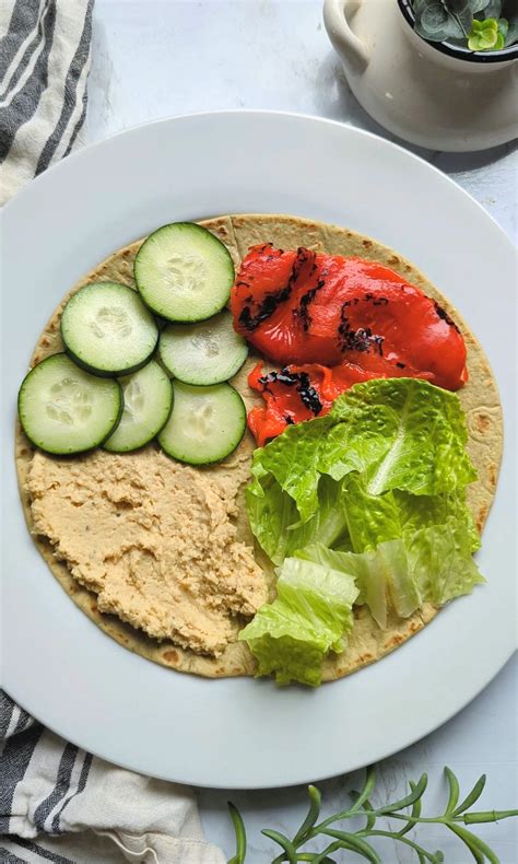 Low Sodium Veggie Hummus Wrap Recipe - Low So Recipes