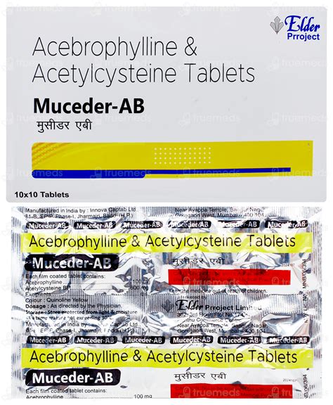 Muceder Ab 100/600 MG | Order Muceder Ab 100/600 MG Tablet Online at ...