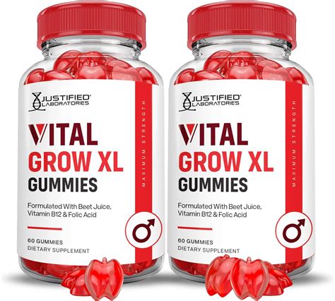 Amazon.com: Vital Grow XL Male Gummies - Men's Performance Gummies ...