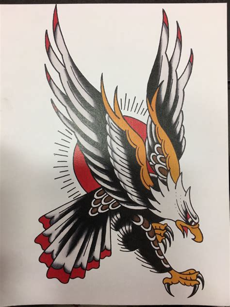 Eagle traditional tattoo design – Artofit