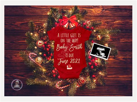 Digital christmas pregnancy announcement for social media you etsy ...