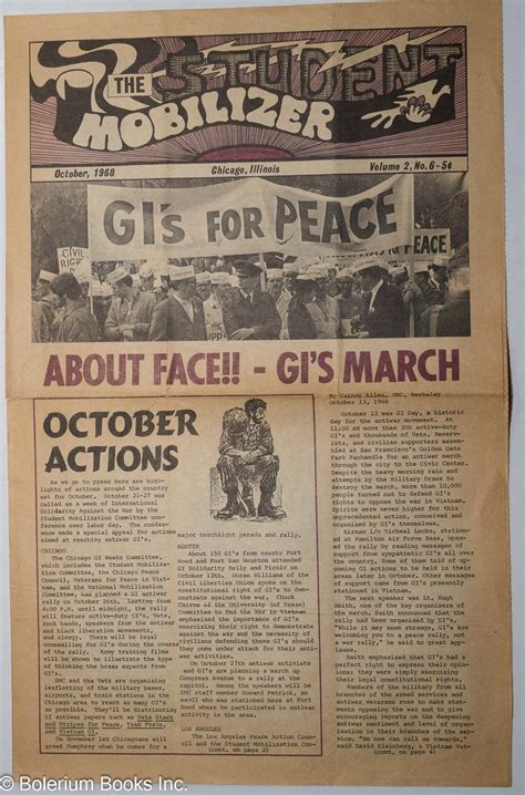 The Student Mobilizer, vol. 2, no. 6 October, 1968 | Student ...