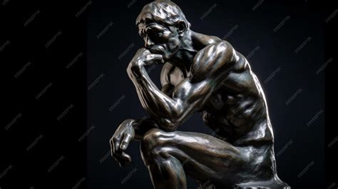 Premium Photo | Thinker man concept close up