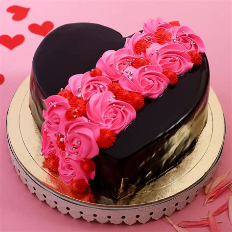 Buy/send Melting Chocolate Heart Cake order online in Vijayawada ...