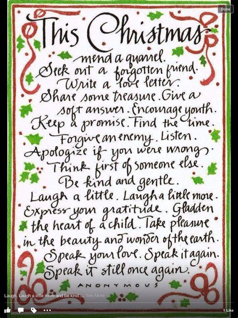 Thoughts for Christmas and everyday | Christmas poems, Christmas ...
