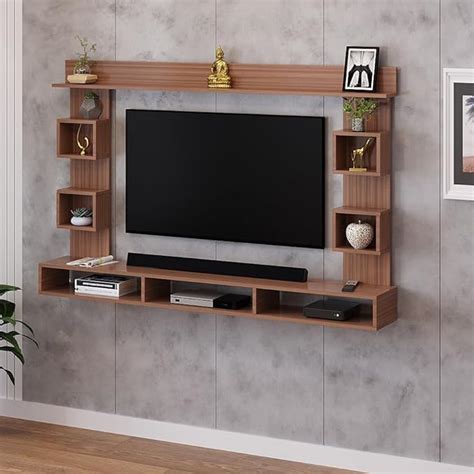 FURNEASER Martin Engineered Wood Wall Mount TV Unit/TV Stand/TV Cabine ...