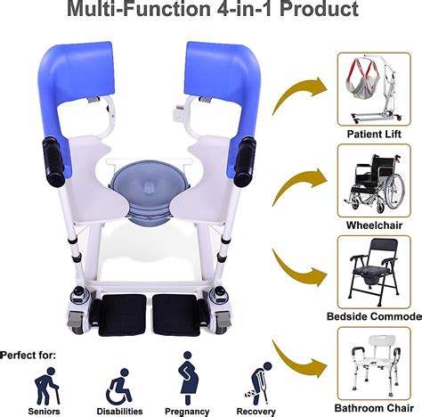Buy Home Patient Lift Wheelchair Transfer Elderly Bath Moving Chair ...