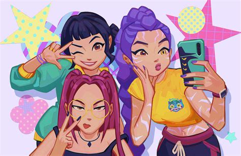 ⋮ ⌗ ┆ Rumi , Zoey & Mira in 2025 | Demon hunter, Demon, Animated movies