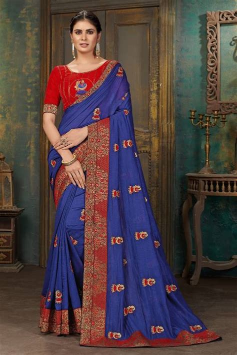 Zeekha 4 Festive Wear Vichitra Silk Saree Collection :textileexport