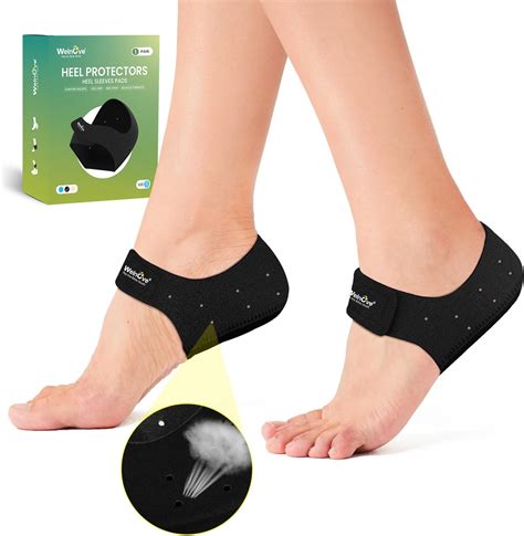 Amazon.com: Plantar Fasciitis Gel Heel Protectors - Welnove Heel Cups for Women Men Heels Spur ...