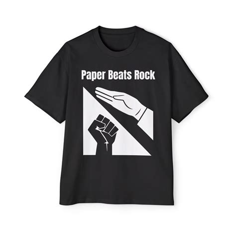 Paper Beats Rock Shirt - A Viral Meme Tee - AshBubble