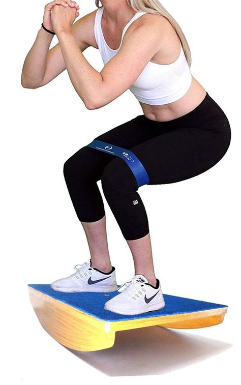 Buy Strong Wooden Balance Board Foot Rocker Leg Exerciser Occupational ...