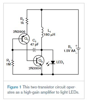 Image result for Simple 2 Transistor Circuit