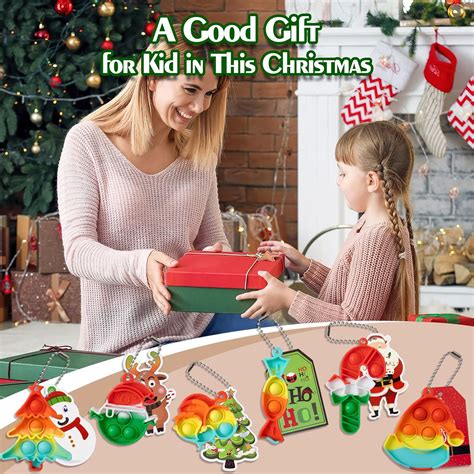 Buy AMUHUA Christmas Party Favors for Kids - 24 Pack Mini Pop Fidget ...