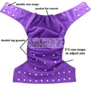 Salma's Tinytots Adult Diapers,Reusable, Washable Cloth Diapers,Size XL ...
