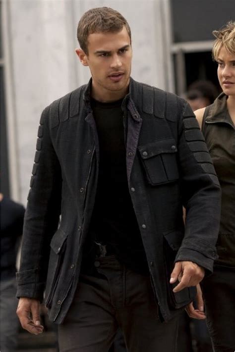Insurgent Theo James Black Coat | American Leather Jacket