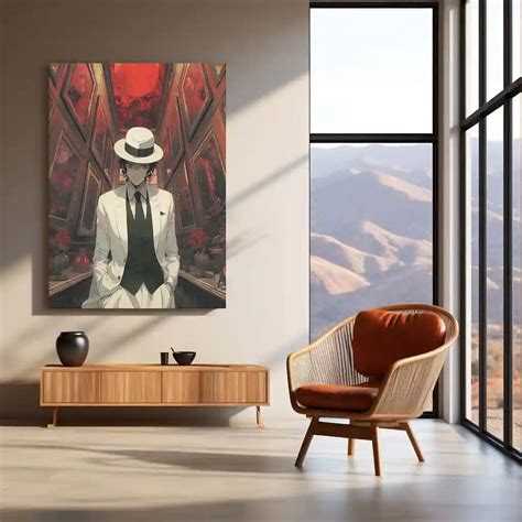 Muzan Kibutsuji Metal Frame – Demon Slayer Poster | Elegant Villain in ...