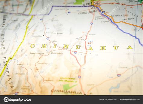Chihuahua Mexico Map Background Stock Photo by ©aallm 360857444
