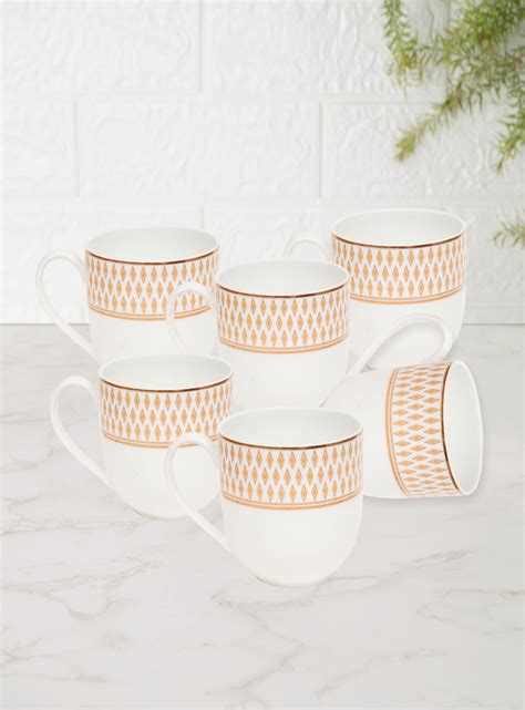 Shop JCPL Director Coffee Mug/ Tea Cup, 220ml, Set of 6, GS301 Online ...