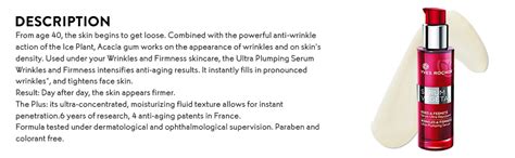 Yves Rocher Serum Vegetal Wrinkles and Firmness Ultra-Plumping Serum ...