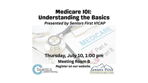 Seniors First Workshop: Medicare 101 - Understanding the Basics, 330 E ...