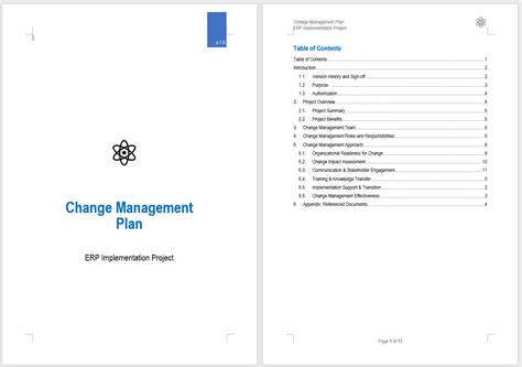 Change Management Plan Example 的图像结果