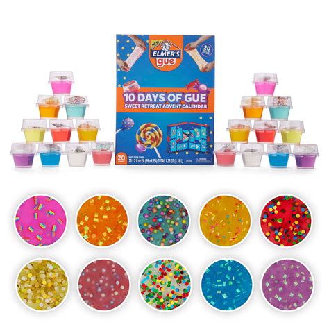 Elmers 10 Days Of Gue Pre Made Slime Variety Pack | Desertcart INDIA