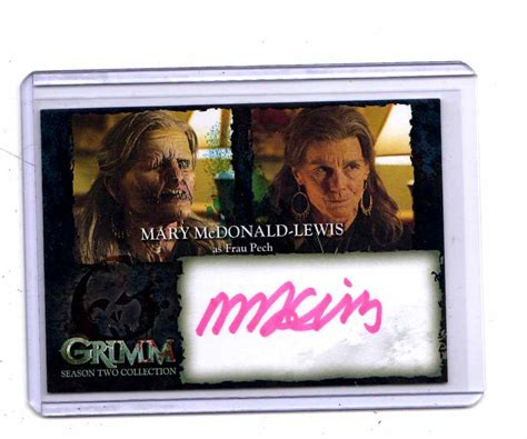 Grimm season 2 Mary McDonald-Lewis autographed MMA card | eBay