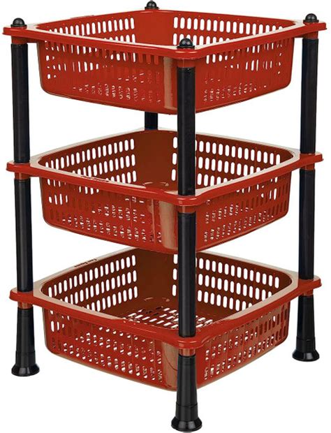 VM BOND Fruits/Vegetables Kitchen Rack Plastic Plastic Kitchen Rack ...