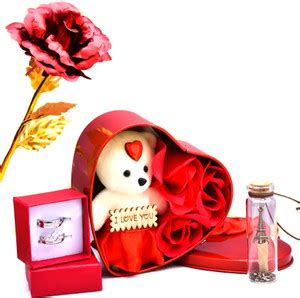 AKSHAJ GIFTS Artificial Flower, Soft Toy, Message Pills Gift Set Price ...