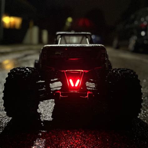 Unique Light Kit for the Traxxas X-Maxx includes the front LEDs, the rear LED, and the Power Up ...