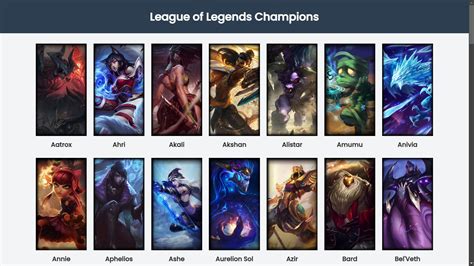 League Of Legends Champions