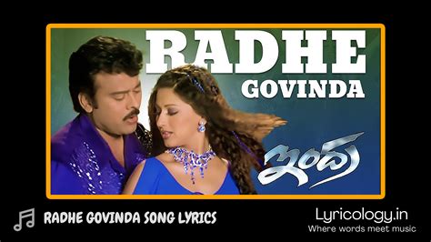 Radhe Govinda Song Lyrics – Indra Telugu Movie | Lyricology.in